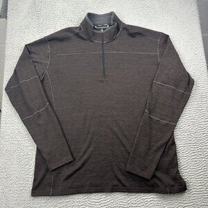 Kuhl Ryzer Quarter Zip Mens Sweater Long Sleeeve Brown Size XXL